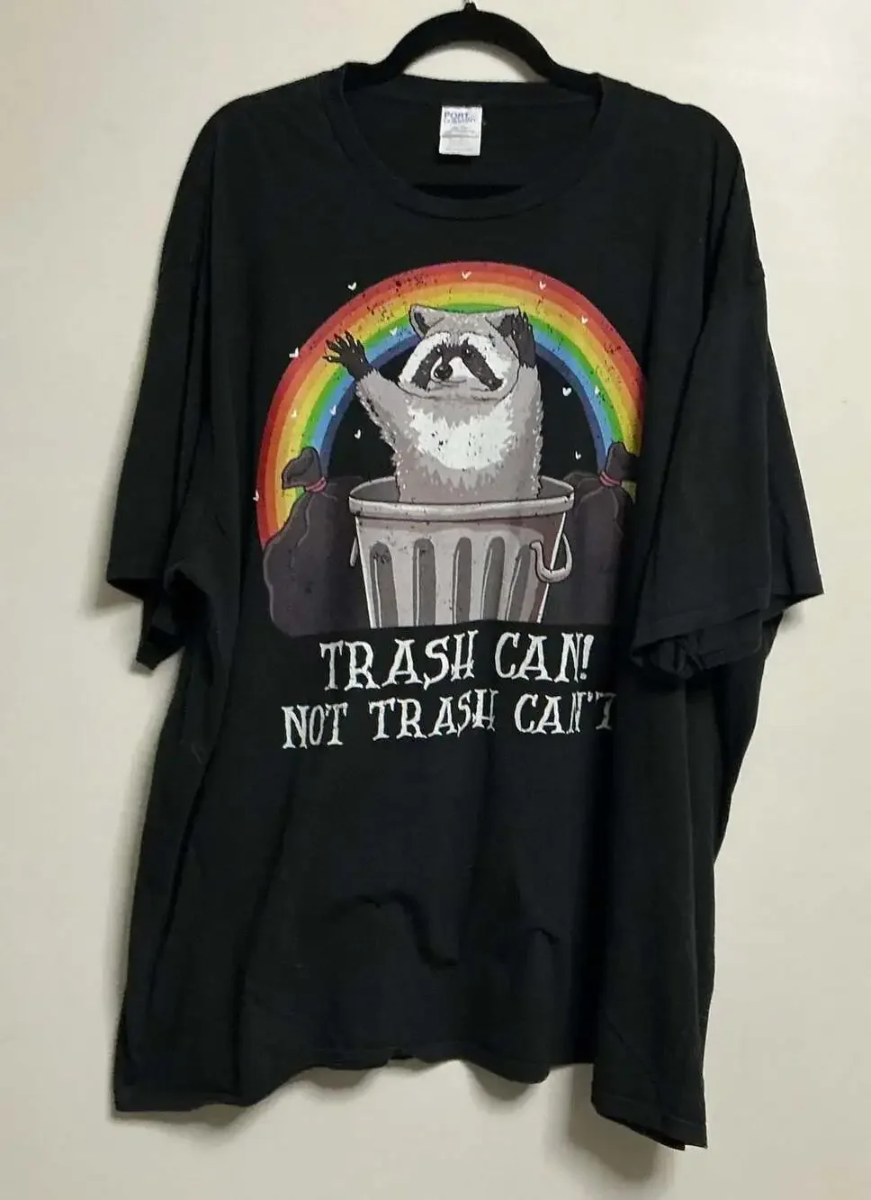 Port & Company Trash Can Not Trash Can't Raccoon Size 5XL